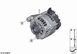 Alternateur diagram for BMW 3 Series F31 330dX