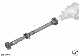 DRIVE SHAFT/HAG-UNIVERSAL JOINT diagram for BMW 3 Series E93 LCI 330d