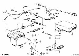 CRUISE CONTROL diagram for BMW 7 Series E23 733i