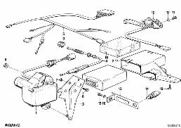 CRUISE CONTROL diagram for BMW 6 Series E24 633CSi
