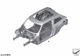 Karosserie-Gerippe diagram for BMW MINI Paceman R61 Cooper