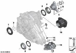 TRANSFER CASE SINGLE PARTS ATC 45L diagram for BMW X5 F15 35iX