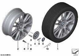 BMW LA WHEEL INDIVIDUAL V-SPOKE 439-19''