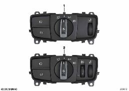 Dispositif de commande lumière diagram for BMW 3 Series F35 320Li