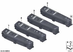 OPERATING UNIT, CENTER CONSOLE diagram for BMW X3 F25 28iX