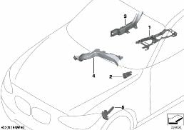 CABLE GUIDE diagram for BMW 1 Series E87 LCI 118d