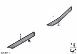 RETROFIT, M COVER, ENTRANCE diagram for BMW 3 Series F30 LCI 328i