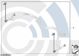 Zestaw naprawczy łączników diagram for BMW MINI R50 Cooper