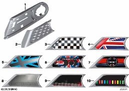SIDE SCUTTLE  - R5X diagram for BMW MINI R56 LCI Cooper S
