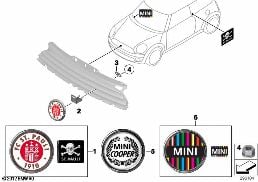 PLAQUE  - R5X diagram for BMW MINI R56 LCI Cooper S
