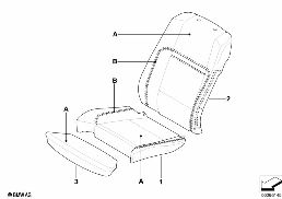 個性化 M 座套 舒適型座椅 真皮 美國 diagram for BMW X5 E70 M