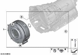GA8P70H υβριδικό σύστημα κίνησης diagram for BMW 5 Series F10 LCI Hybrid 5