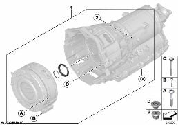 GA8P70H στεγαν.στοιχ. καμπάν.κιβωτ.ταχ. diagram for BMW 5 Series F10 LCI Hybrid 5