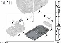GA8P70H άξονας επιλογής diagram for BMW 5 Series F10 LCI Hybrid 5