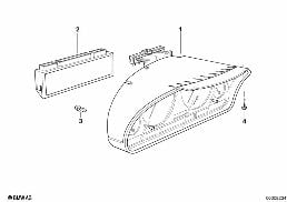 Tableau de bord diagram for BMW 5 Series E39 525td