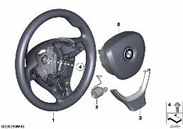 AIRBAG SPORTS STEERING WHEEL MULTIFUNCT.