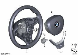 M SPORTS STRNG WHL,AIRBAG,MULTIFUNCTION diagram for BMW 7 Series F02 LCI 760Li