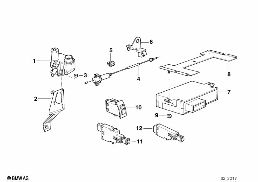 CRUISE CONTROL diagram for BMW 7 Series E38 728iL