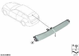 THIRD STOPLAMP diagram for BMW 3 Series F31 LCI 335dX