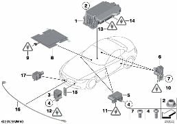 ELECTRIC PARTS AIRBAG diagram for BMW Z4 E89 30i