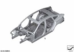 BODY SKELETON diagram for BMW 3 Series F34 GT LCI 330i