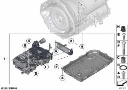 GA8HP50Z MECHATRONICS diagram for BMW 1 Series F20 LCI 118d