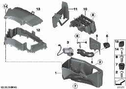 Carter apparecchio di comando diagram for BMW Rolls-Royce Phantom RR1 Phantom