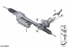 ELECTRICAL STEERING diagram for BMW 7 Series F02 LCI 760Li