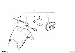 ADDITIONAL INSTRUMENTS/SINGLE PARTS diagram for BMW R45-R65LS..78-85 R65LS