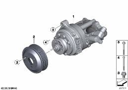 HYDRAULIC PUMP diagram for BMW 7 Series F02 LCI 760Li