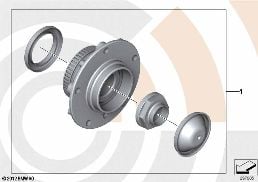 KIT, WHEEL BEARING, FRONT / VALUE LINE diagram for BMW 3 Series E46 318i