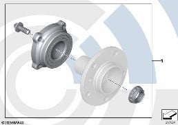 KIT, WHEEL BEARING, REAR / VALUE LINE diagram for BMW X5 E53 3.0d