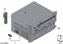 HEAD UNIT, HIGH diagram for BMW 5 Series F10 LCI 520dX