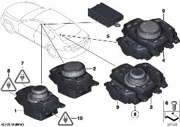 コントローラー diagram for BMW 7 Series F02 LCI 750LiX 4.4