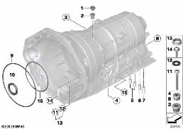 GA6HP26Z HOUSING WITH MOUNTING PARTS diagram for BMW 7 Series F02 730Ld
