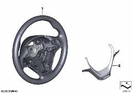 INDIVIDUAL SPORT STEERING WHEEL, LEATHER diagram for BMW 4 Series F36 Gran Coupé 428i