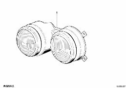 HEADLIGHT diagram for BMW 6 Series E24 635CSi