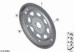 Маховик АКПП diagram for BMW 5 Series F10 LCI Hybrid 5