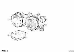 HEADLIGHT diagram for BMW 5 Series E34 525i