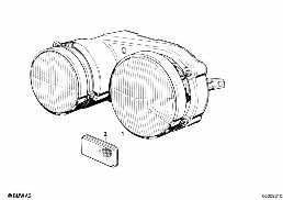 HEADLIGHT diagram for BMW 5 Series E28 520i