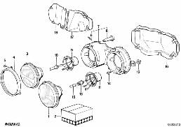 SINGLE COMPONENTS FOR HEADLIGHT