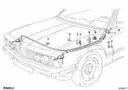 HEADLIGHT AIM CONTROL diagram for BMW 7 Series E23 735i