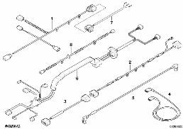 数個の補助ケーブル セット diagram for BMW X6 E71 30dX