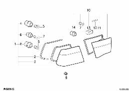 REAR LIGHT diagram for BMW 8 Series E31 850Ci