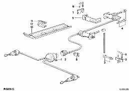 HEADLIGHT-HEAD LIGHT AIM CONTROL diagram for BMW 7 Series E32 730iL