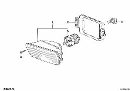 FOG LIGHTS diagram for BMW 5 Series E34 525i