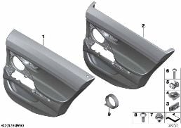 DOOR TRIM, REAR diagram for BMW 6 Series F06 Gran Coupé 650i