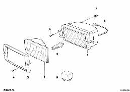 FOG LIGHTS diagram for BMW 5 Series E28 525e