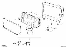 FOG LIGHTS diagram for BMW 3 Series E30 318i