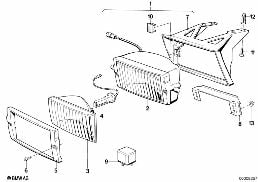 FOG LIGHTS diagram for BMW 3 Series E30 325i